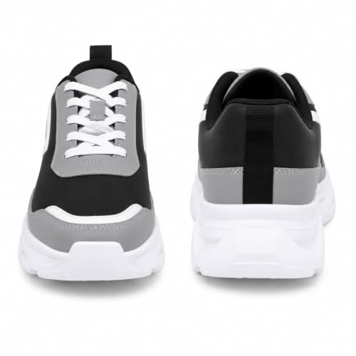Image of Centrino Sneakers for Men | Lightweight Casual Shoes for Men Stylish | Breathable Mesh Walking Shoes | Cushioned Insole Comfortable Shoe for Man | Durable Sole Footwear|Trendy Lace-Up Shoes for College, Parties & Daily Use (9626)