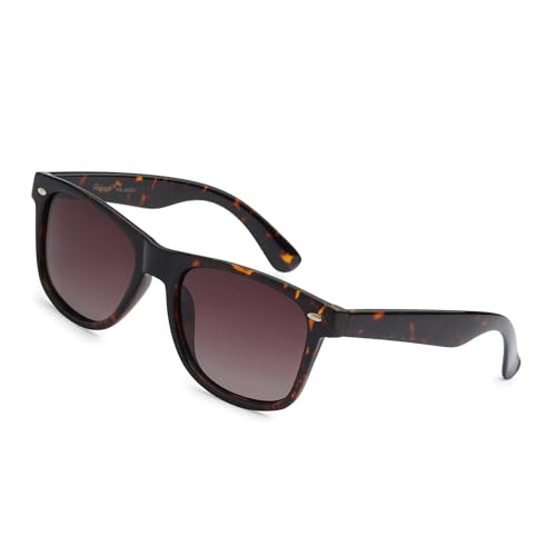 Image of PolarSpex Polarized Sunglasses for Men and Women | UV Protection, Durable Lightweight Frame, Retro Style, Felt Carrying Case, Clear Vision for Driving, Fishing & Everyday Wear.