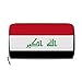 Produktbild Irak Flagge Damen Leder Geldbörse Clutch, Kartenhalter Geldbörse Handtasche Geschenk für Sie Mädchen
