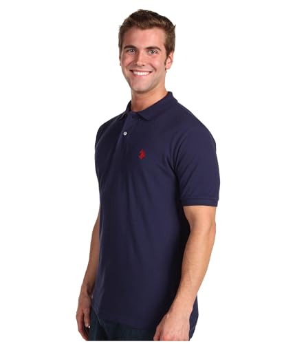 Image of U.S. POLO ASSN. Men Cotton Regular Fit Solid Polo With Small Pony