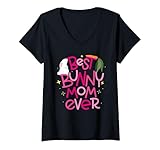 Photo Gallery donna miglior bunny mom ever maglietta con collo a v Photo Gallery donna miglior bunny mom ever maglietta con collo a v