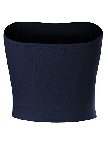 MixMatchy Women's Strapless Tube Tops Basic Bandeau Crop Sleeveless Backless Casual Sexy Going Out Tops Summer 20253