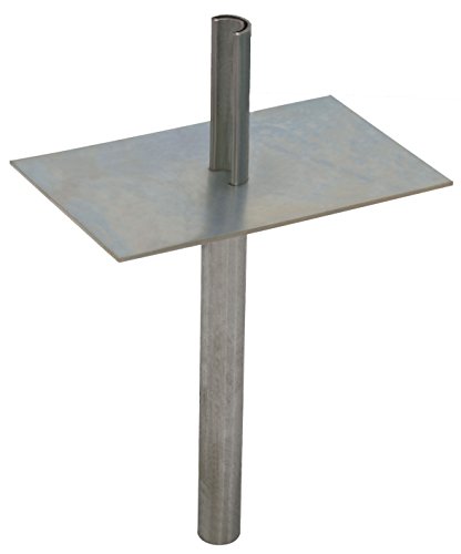 Easy Up EZ 32B Economy Ground Mount with Stake & Plate for Mast Mounting