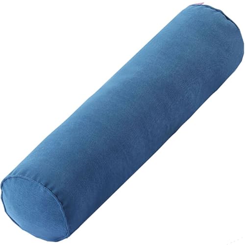 UWOBTN Almohada Cilíndrica Lumbar 40/45/60cm Almohada de Cuello Redondo Extraíble Lavable Cojín Cervical de Apoyo for Dormir, Silla, Coche, Sofá Cojin Rulo Reposacabezas(Color 4,20x55cm/8x21in)