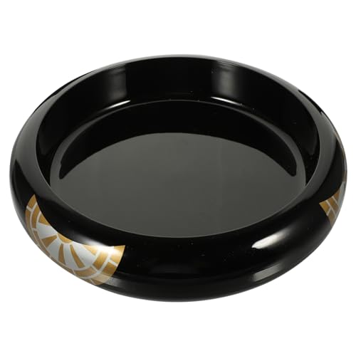 Bandeja para sushi multiusos de plástico negra miniatura 1