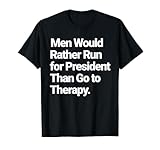 Men Would Rather Run for President