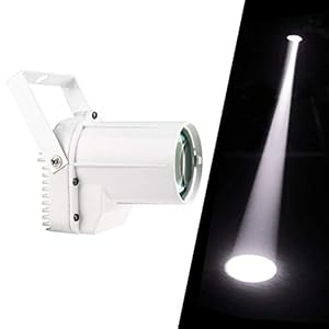 Led-pinspot, 3 W, wit ledspotlicht, geschikt voor spiegelbal, disco, balzaal, KTV, bar, club, party, bruiloft