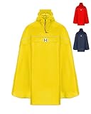 HOCK Fahrrad Regenponcho mit neuer Kapuzenform - Fahrradponcho Wasserdicht mit Reflektoren - Herren Damen Regenschutz - optimales Regencape zum Mitnehmen für alle Biker - Gelb - XXL