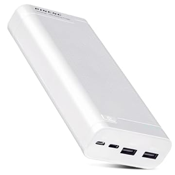 Bateria Portátil Power Bank 20000mah Turbo Carregador Celular Usb Tipo C Iphone Android Original Branco