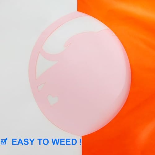 Image of FUNKAKA Heat Transfer Vinyl Neon Orange HTV Rolls, 12 inch x 9ft Iron on Vinyl | HTV Vinyl for All Cutter Machines for Shirts Easy to Cut & Weed for Heat Vinyl Design Arts Crafts Fabric (Fluorescent Orange)