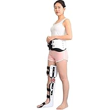 Drop Foot Brace Orthosis Adjustable Knee Ankle Foot Orthosis Fixed Brace Support for Leg Or Knee Injury Postoperative Rehabilitation Right Leg,M,M