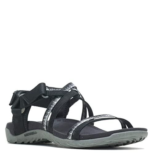 Merrell Women's Terran 3 Cush Lattice Sandal, BLACK, 8 Medium
