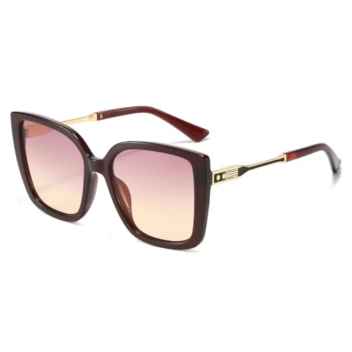 Lunettes de soleil de luxe pour femmes à motif léopard idéales pour vos terrasses et plages