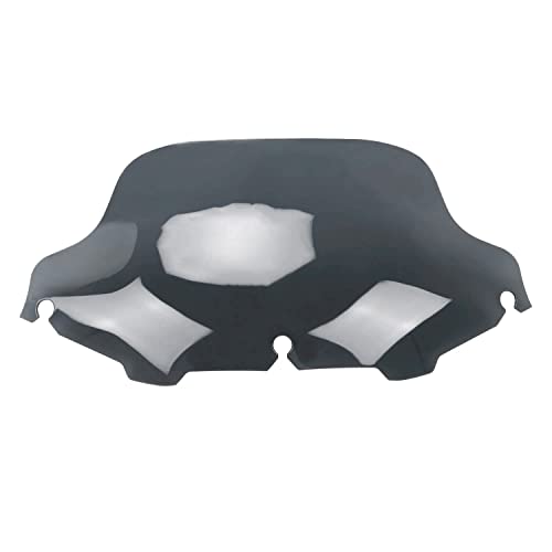 Image of 8 inch Smoke Tint Windshield Windscreen Wind Splitter Compatible for 96-13 Harley Davidson Touring Street Glide Electra Glide FLHTCU Ultra Classic Glide FLHT FLHX FLHXS FLHTK Tri Glide 1996-2013