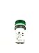 SHAMROCK CONTROLS RCB7-IVL-73-110 LED Pilot Light, 110V AC, Green