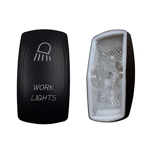 Image of Laser Etched Backlit Switch Cover Cap for Car Boat Dashboard Rocker Switch