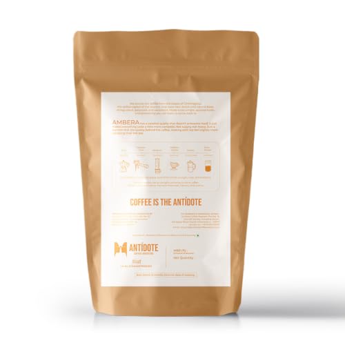 Image of ANTIDOTE COFFEE ROASTERS Ambera | Premium Caramel Flavored Coffee | Freshly Roasted Small Batch Beans | Single Origin Chikmagalur Arabica | 250G Medium Roast