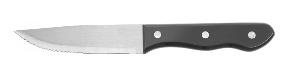 HENDI Steak-Messer XL, 6er Set, ABS-Griff, 250 mm, Edelstahl