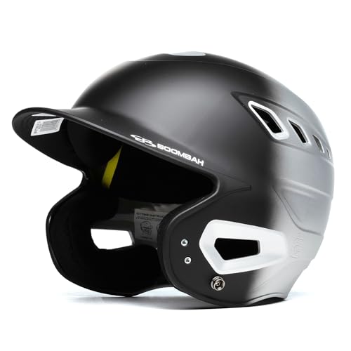Boombah DEFCON Metallic Fade Batting Helmet NOSCAE Black/Metallic Gray - Size Junior 6 1/4" - 7"