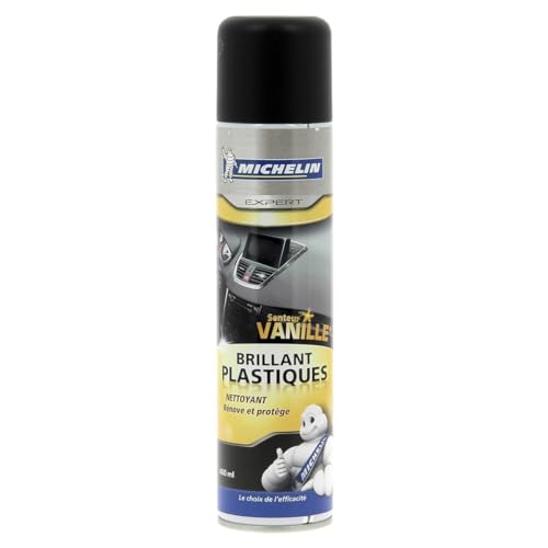 MICHELIN Expert 009448 Nettoyant Brillant Plastiques Voiture, Renove et Protège, Vanille, 400 ML