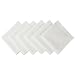 DII Wrinkle Resistant 20x20" Polyester Napkin, Pack of 6, White - Perfect for Brunch, Catering Events, Thanksgiving, Dinner Parties, Showers, Weddings and Everyday Use