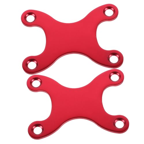 balacoo Skateboard Accessory Kit 2pcs Anti-Sink Gasket Aluminum Bridge Support Red Professional Skateboard Hardware