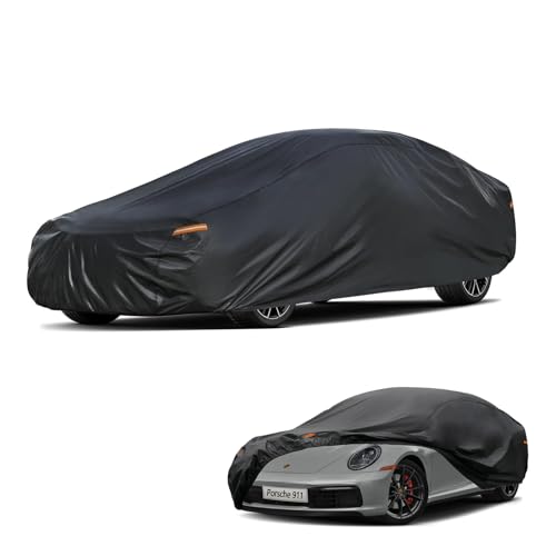 Kayme 7 Layers Car Cover Custom Fit for Porsche 911 Coupe Convertible Targa (2011-2025) Waterproof All Weather for Automobiles, Outdoor Full Cover Rain Sun UV Protection.Black by kayme - Used condition - Image 9