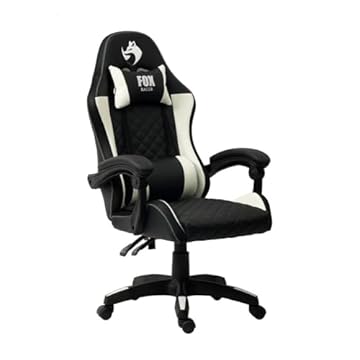 Cadeira Gamer Fox Vulpes, Com Ajuste, Reclinável, Com Almofadas, Até 110kg, Branco
