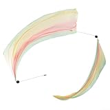 Honseadek Polyester und moderner Tanz, 200 x 80 cm, bunt, Kunst-Performance-Schal, Werfen, Tanzmaßstab, Schal mit Volksbällen für – (Farbe C)