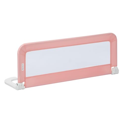 Safety 1st Sponda Letto Bambini da viaggio, Sbarra Letto Bambini 18 mesi - 5 anni, Barriera Letto da Viaggio Pieghevole e Portatile, Tessuto a rete, Semplice da Installare, Fissaggio Sicuro, Pink