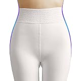 LUOBOTOU Dicke Strumpfhosen Damen Thermo Leggings KniestrüMpfe Kinder Kinder Thermostrumpfhose GefüTterte Strumpfhosen Damen Kuschelsocken Damen 35 - 38 (Weiß-A,300G)