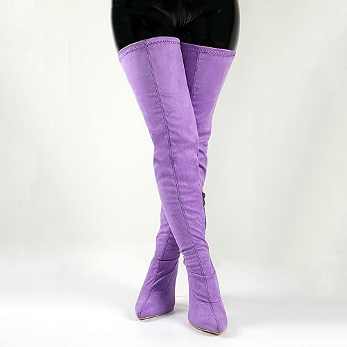 Cuissardes Hautes Stiletto 11CM Bottes de Mode pour Femmes Pole Danse