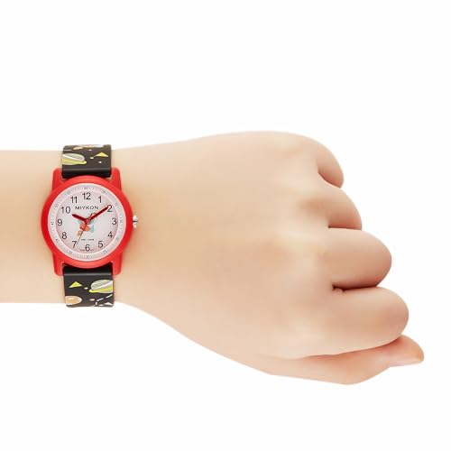 Image of Miykon Kids Watches for Boys and Girls - Educational Time-Telling Gift for Kids Aged 3-15, Toddlers, Preschoolers, and School-Aged Children - Easy to Read Analog Watch, Soft Resin Band, Japanese Quartz, 100M Water Resistant