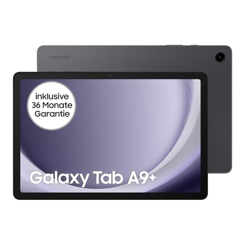 Samsung Galaxy Tab A9+ Wi-Fi Android-Tablet, 4GB (RAM) + 64GB Speicherplatz, Großes Display, 3D-Sound, Simlockfrei ohne Vertrag, Graphite, Inkl. 3 Jahre Herstellergarantie [Exklusiv bei Amazon]