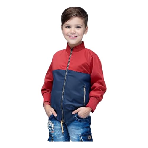 Image of HRKK Kids Windcheaters Solid Polyester Blend Jackets for Boys and Girls |