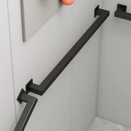 Main courante d'escalier en métal finition premium pour rampe murale durable