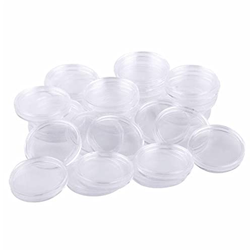 25 cápsulas transparentes para monedas 23mm 25 piezas