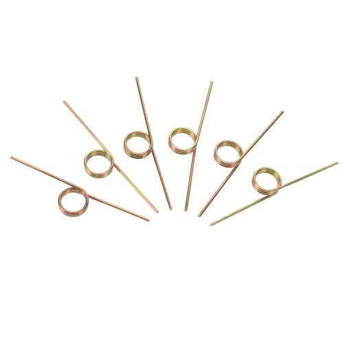HOLIDYOYO 6pcs Stainless Steel Small Springs, 180 Degree Torsional Spring Mechanical Springs Compression Springs Replacement for Tool Maintenance and Woodworking
