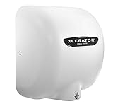 XLERATOR XL-BW Automatic High Speed Hand Dryer with White Thermoset (BMC) Cover, 12.5 A, 110/120 V