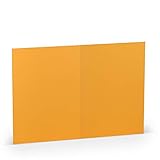 Paperado A6 Folded Card - Yellow (Pack of 5)
