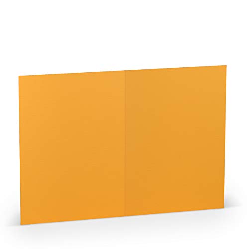 Paperado A6 Folded Card - Yellow (Pack of 5)