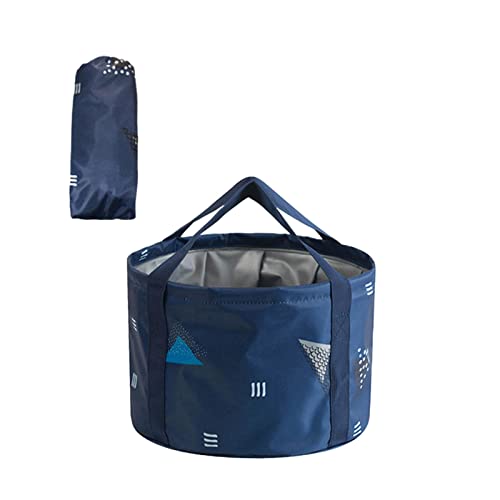 PUERI 折りたたみ バケツ 足湯用バケツ 布バケツ 12 L 大容量 コンパクト たらい 桶 足湯 フットバス 簡易バケツ 洗面器 自立式 泡脚桶 旅行 出張 釣り 水くみ 洗車 洗濯 掃除 防災グッズ