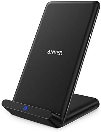 Anker Wireless Charger, PowerPort Wireless 5 Stand, Qi-Certified, Compatible iPhone 11, 11 Pro, 11 Pro Max, XR, XS Max, XS, X, 8, 8 Plus, Samsung Galaxy S20 S10 S9 S8, Note 10 Note 9 (No AC Adapter)
