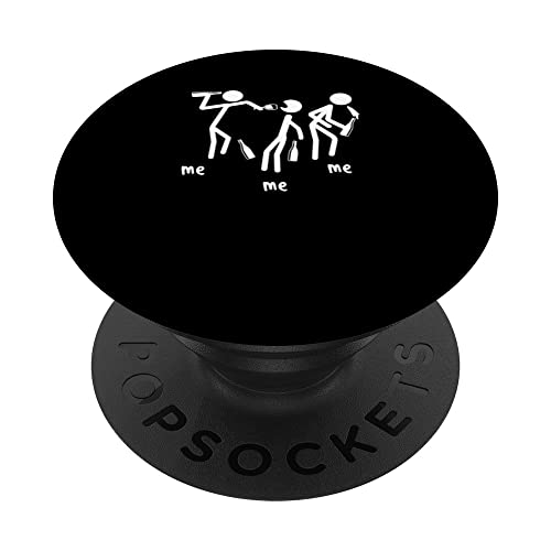 Bebedor de vino Funny Me | Fiesta de alcohol | Amante del vino PopSockets PopGrip Intercambiable