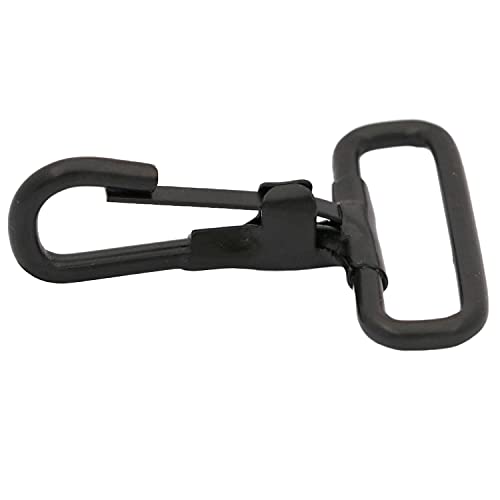 Wuuycoky Lot de 6 mousquetons pivotants en métal avec anneau en D de 3,2 cm de diamètre intérieur Cover