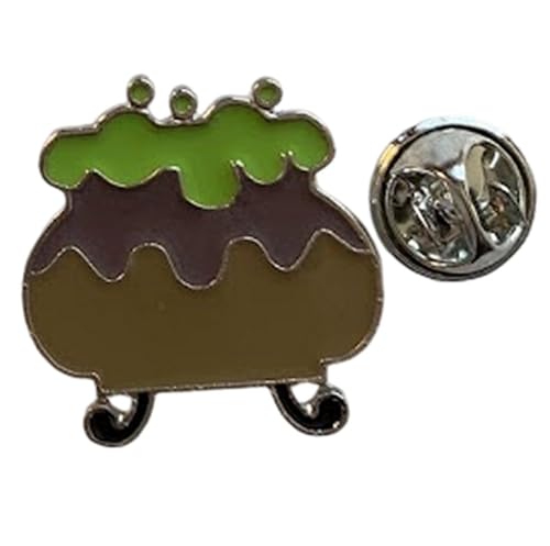 Halloween Metal Enamel Pin Badge Lapel Brooch (Exploding Cauldron Halloween Pin Badge)