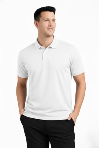 Image of Men's Plain Polo Neck T-Shirt | Comfortable | Stylish Casual & Smart Wear | Half Sleeve | Regular Fit