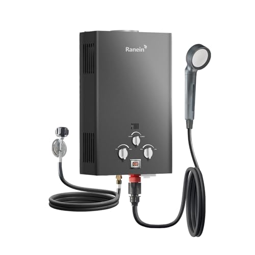 GEN II Ranein 18L Portable Propane Water Heater, Outdoor Up to 4.74 GPM, 85,300 BTU On Demand...