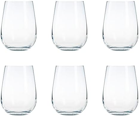 Large Drinking Tumbler Glass Set. Juice / Water / Whiskey Glasses. (590 ml) (Pack of 6)
