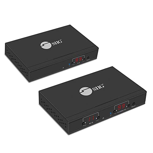 Siig 1080P Hdmi Extender Balun Over Ip Ethernet, 394Ft, Many To Many, Matrix Configurable Kit Over Cat5E/ Cat6 Up To 100 Inputs, Ir Pass Through From Receiver (Ce-H23A11-S2) #TOP11
